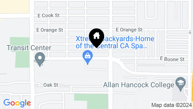 Map of 717 Boone Street, Santa Maria CA, 93454