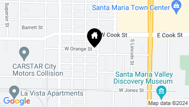 Map of 507 S Thornburg Street, Santa Maria CA, 93458