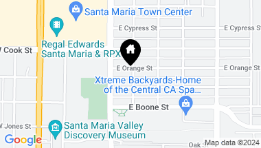Map of 424 E Orange Street, Santa Maria CA, 93454