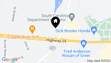 Map of 603 E Wade Hampton Boulevard, Greer SC, 29651