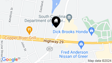 Map of 605 Arlington Road, Greer SC, 29651