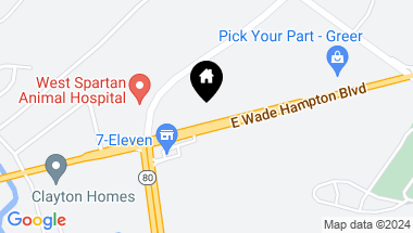 Map of 13180 E Wade Hampton Boulevard, Greer SC, 29651