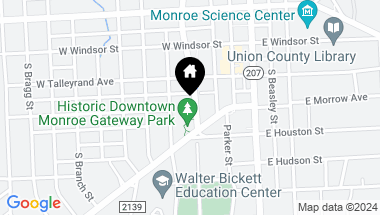 Map of 304 Charlotte Avenue, Monroe NC, 28112