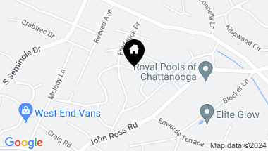 Map of 3660 Phelps St, Chattanooga TN, 37412