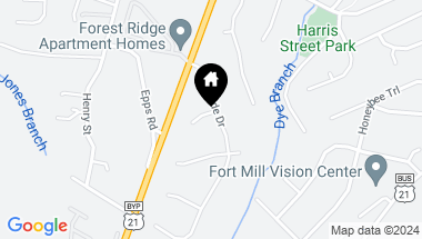 Map of 112 Creekside Drive, Fort Mill SC, 29715