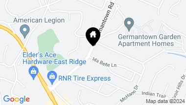 Map of 800 S Germantown Rd Rd, Chattanooga TN, 37412