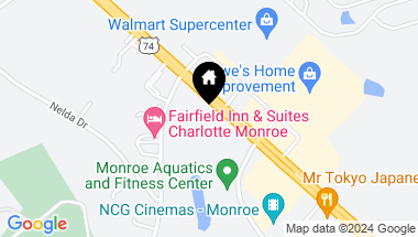 Map of 2423 Roosevelt Boulevard, Monroe NC, 28110