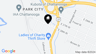 Map of 1420 E 28th St, Chattanooga TN, 37404