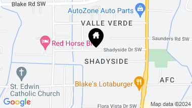 Map of 1730 SHADYSIDE Drive SW, Albuquerque NM, 87105
