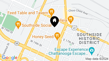 Map of 1609 Long St, 301, Chattanooga TN, 37408