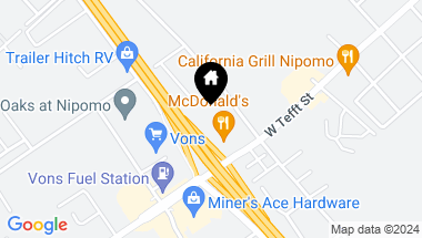 Map of 170 San Antonio Lane, Nipomo CA, 93444