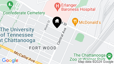 Map of 1032 E 4th St, 104, Chattanooga TN, 37403