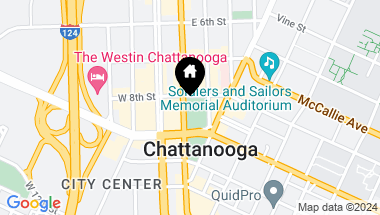 Map of 800 Market St, 514, Chattanooga TN, 37402