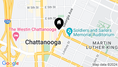Map of 707 Georgia Ave, #303, Chattanooga TN, 37402