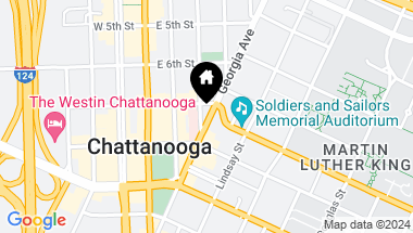 Map of 707 Georgia Ave, #401, Chattanooga TN, 37402