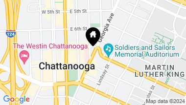 Map of 707 Georgia Ave, #304, Chattanooga TN, 37402