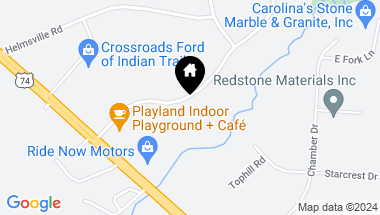 Map of 2806 Gray Fox Road, Monroe NC, 28110