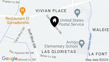Map of 1143 Gatewood Avenue SW, Albuquerque NM, 87105