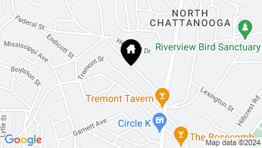 Map of 1132 Dartmouth St, Chattanooga TN, 37405