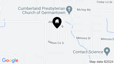 Map of 2459 ALLELON BEND LN, Germantown TN, 38138