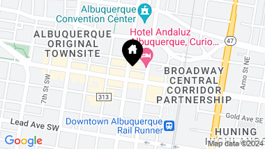 Map of 219 Central Avenue NW 305, Albuquerque NM, 87102