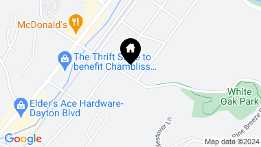 Map of 311 E Midvale Ave, Chattanooga TN, 37415