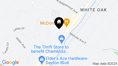 Map of 110 W Midvale Ave, Chattanooga TN, 37405