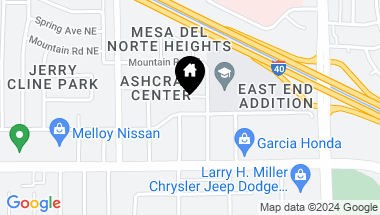 Map of 8101 Marble Avenue NE, Albuquerque NM, 87110