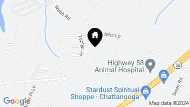 Map of 4222 Webb Rd, Chattanooga TN, 37416