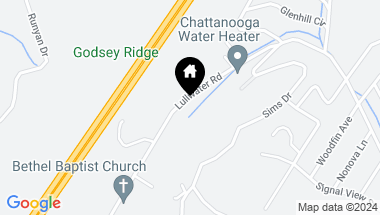 Map of 934 Lullwater Rd, Chattanooga TN, 37405