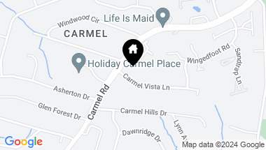 Map of 4523 Carmel Vista Lane, Charlotte NC, 28226