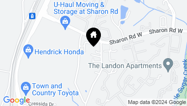Map of 9111 Sharonbrook Drive, Charlotte NC, 28210