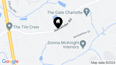 Map of 6824 Alexander Road, Charlotte NC, 28270