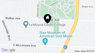 Map of 1043 COLLEGE ST, Memphis TN, 38106
