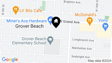 Map of 223 S 11th Street, Grover Beach CA, 93433