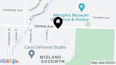 Map of 333 GOODWYN ST, Memphis TN, 38111
