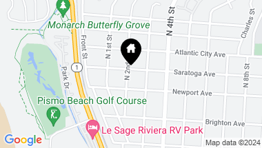 Map of 206 Saratoga Avenue, Grover Beach CA, 93433