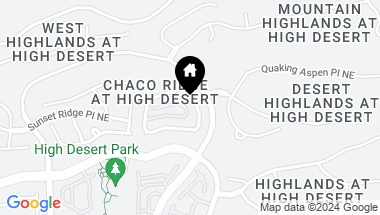 Map of 13243 Chaco Canyon Lane NE, Albuquerque NM, 87111