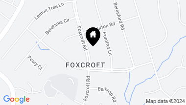 Map of 4101 Foxcroft Road, Charlotte NC, 28211