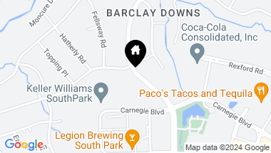 Map of 4012 Barclay Downs Drive, Charlotte NC, 28209