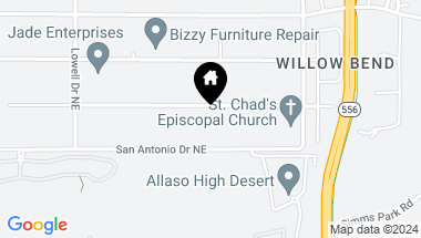 Map of 12300 Santa Monica Drive NE, Albuquerque NM, 87122