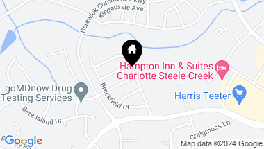 Map of 10102 Trailmoor Road, Charlotte NC, 28278