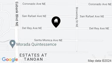 Map of 2 Del Rey Avenue NE, Albuquerque NM, 87122