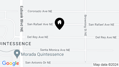 Map of 10811 Del Rey Avenue NE, Albuquerque NM, 87122