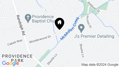 Map of 308 Wonderwood Drive, Charlotte NC, 28211