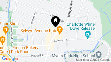 Map of 2810 Selwyn Avenue Unit: 422, Charlotte NC, 28209