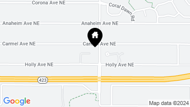 Map of 11821 Cortina Lane NE, Albuquerque NM, 87122