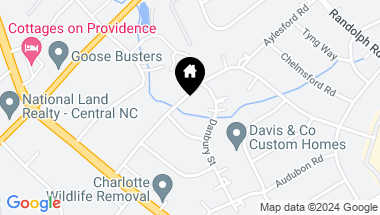 Map of 1412 Andover Road, Charlotte NC, 28211