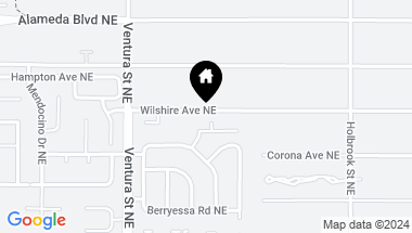 Map of 8627 Vintner Court NE, Albuquerque NM, 87122