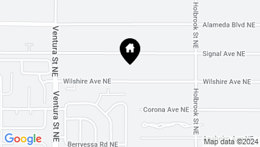 Map of 9311 Wilshire Avenue NE, Albuquerque NM, 87122